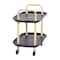 Hello Honey® Main + Mesa™ 2-Tier Modern Plastic and Metal Trolley